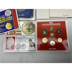 Thirteen The Royal Mint United Kingdom brilliant uncirculated coin collection dated two 1985, two 1986, two 1987, 1988, two 1989, two 1990, two 1991, all in card folders