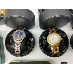 Collection of wristwatches including Curtis Liberty, eight Claude Valentini, Jeep, Limit, Avia, Philip Persio and Sekonda (27)