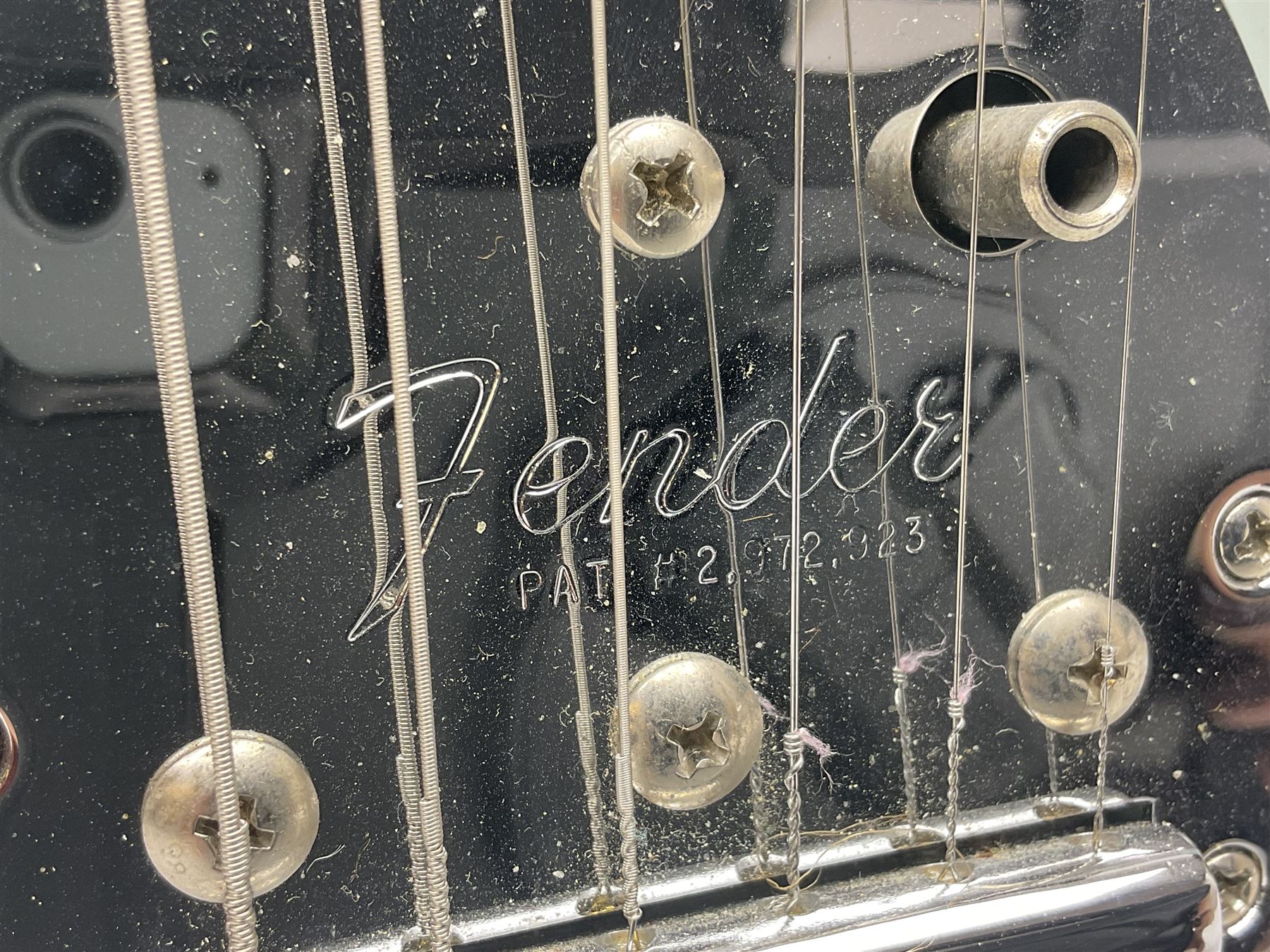 Fender Jaguar electric guitar, American Custom Shop vintage re-issue, probably in seafoam green, with tremolo arm, serial no.V1317106, L101cm; in American G&G Fender fitted hard case with paperwork