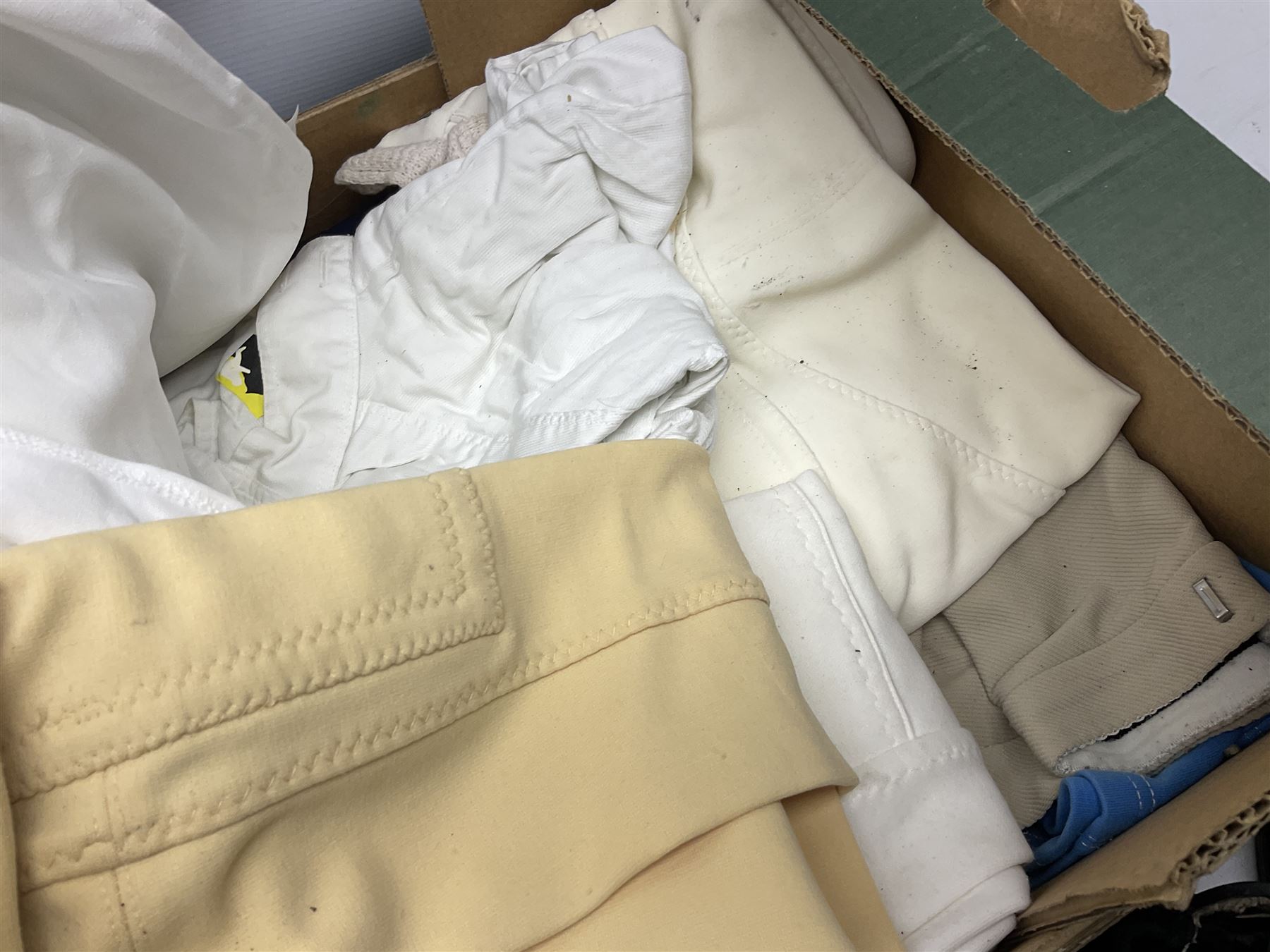 Quantity of horse tack and equipment to include Hauptner electric horse clippers, The Horseman Electric Clippers, bits, bridles, girths, rugs, jodpa boots etc  