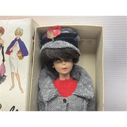 Two 1960s Mattel Barbie fashion dolls - 'Ski Queen' and 'Career Girl'; each in original decorative box with paperwork; and a quantity of Mattel and other fashion doll clothing