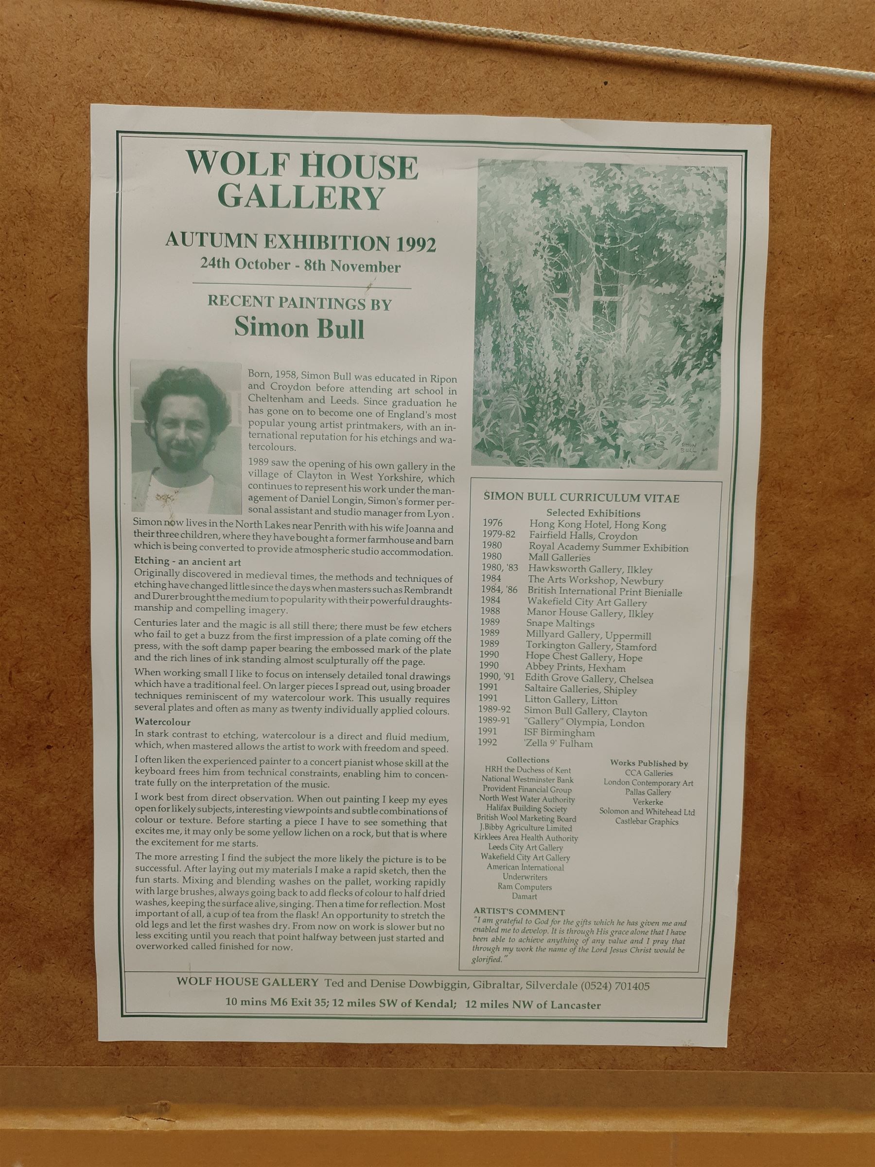 Simon Bull (British 1958-): Ram and Lambs, watercolour signed 27cm x 36cm