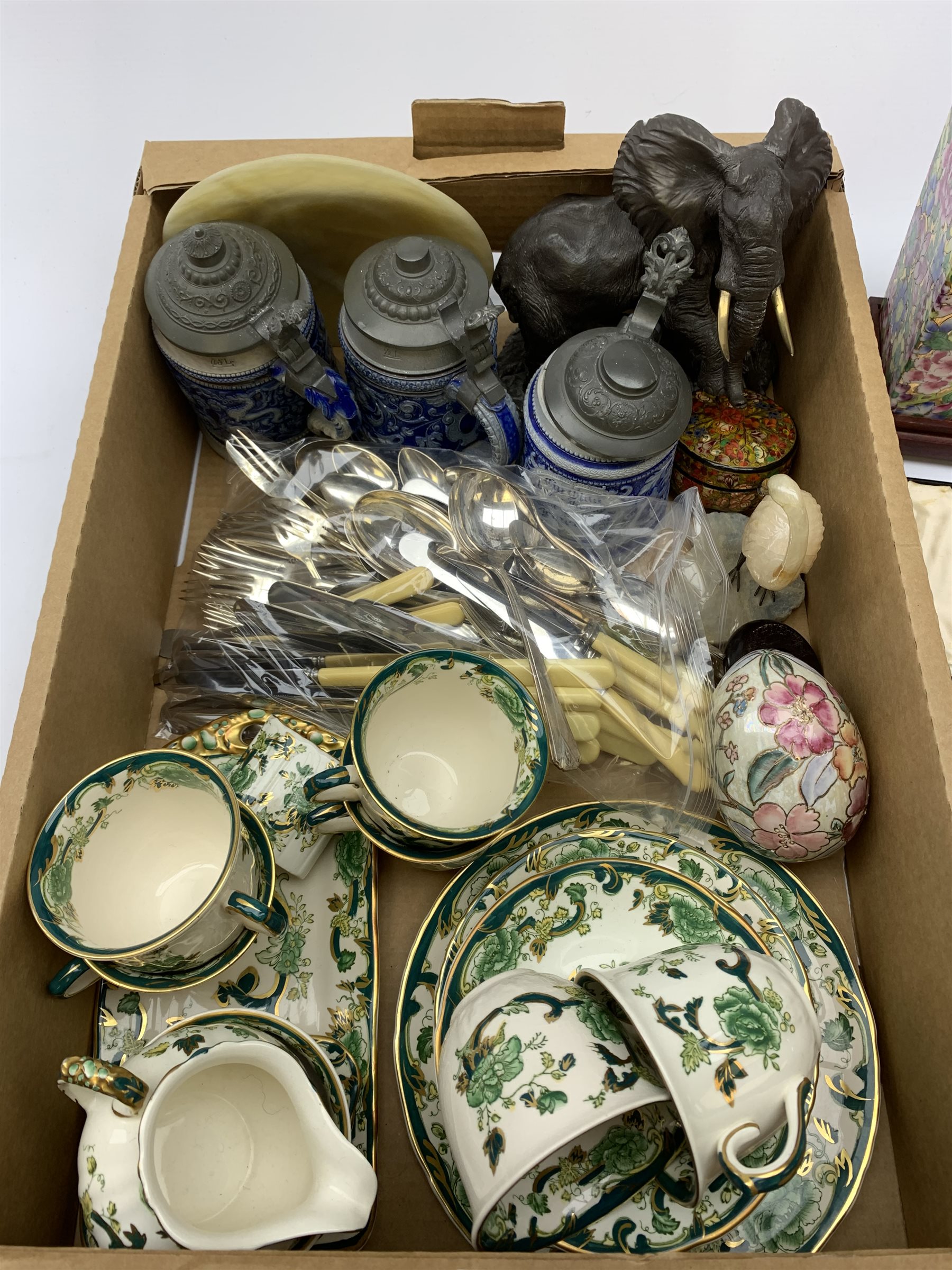 A group of assorted items, to include a set of six 1930's silver