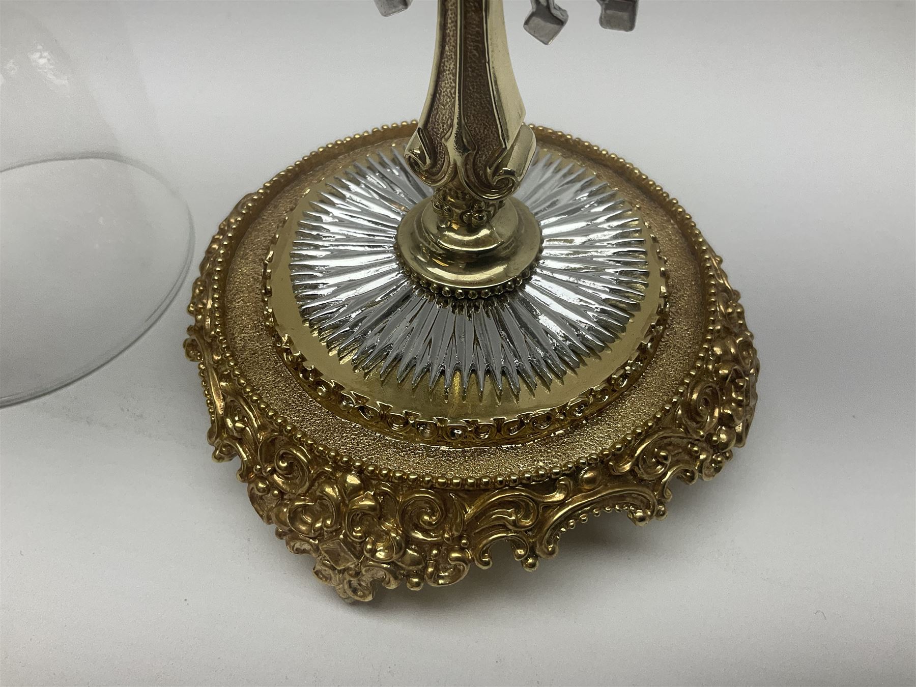 Four limited edition Franklin Mint House of Fratelli Coppini crosses, to include Majestic Cross, Sacred Cross, Star of Hope Jewelled Cross and The Gates to Paradise Cross, all under glass domes, H13cm