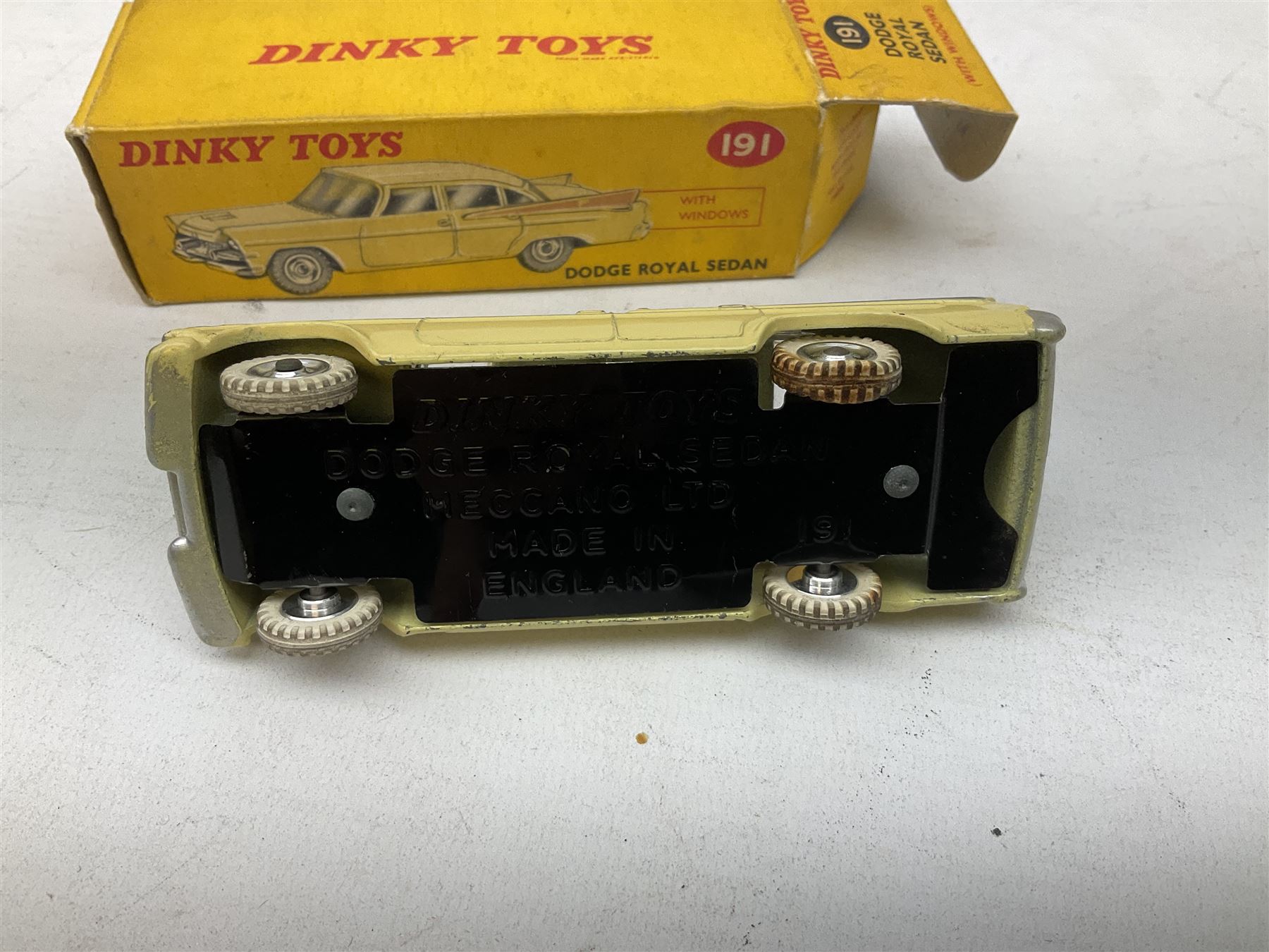 Dinky - four die-cast models comprising De Soto Fireflite Sedan No
