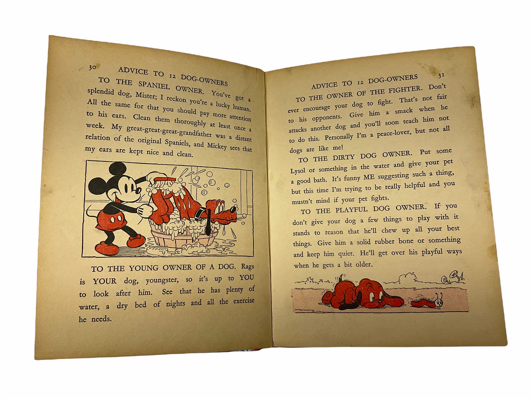 Thirteen illustrated children's books 1930s -1950s including The Magic-Beano Book 1945, Walt Disney's Pluto's Play-Time, Mr. Fox The Thief etc (13)