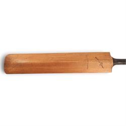 Victorian Jefferies & Malings of Woolwich cricket bat with silver plaque, presented to A.G. Baker for the Highest Average December 1874, together with a Gunn & Moore Ltd 'The Autograph' cricket bat (2)
