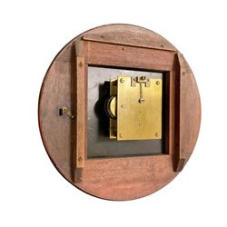 English - Early 20th century 8-day fusee wall clock with an 18