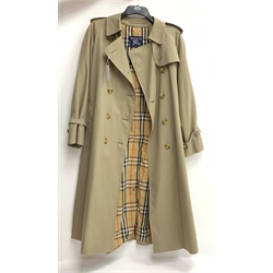  Gentleman's Burberry trench coat, approx size large/ extra large   
