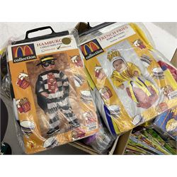 Two boxes of Mcdonalds memorabilia and merchandise