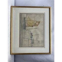 William Roxby Beverley (British 1811-1889): 'Scarborough', watercolour signed and titled 26cm x 36cm