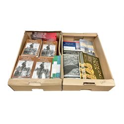 Books - Thirty seven copies of Mutual Air in the Victorian Countryside 1830-1914 by David Neave, four copies of Voices of Hull Real-Life Stories from the Hull City Play edited by Trevelyan Wright, four copies of The Journal of Surgeon Cass Aboard the Whaler 'Brunswick' of Hull, 1824 edited by A G Credland, four copies of This Righteous War by B S Barnes, four copies of Flying Sail Humber Keels and Sloops by Michael E Ulyatt, four copies of Old Beverley by Philip Brown, etc., in two boxes 