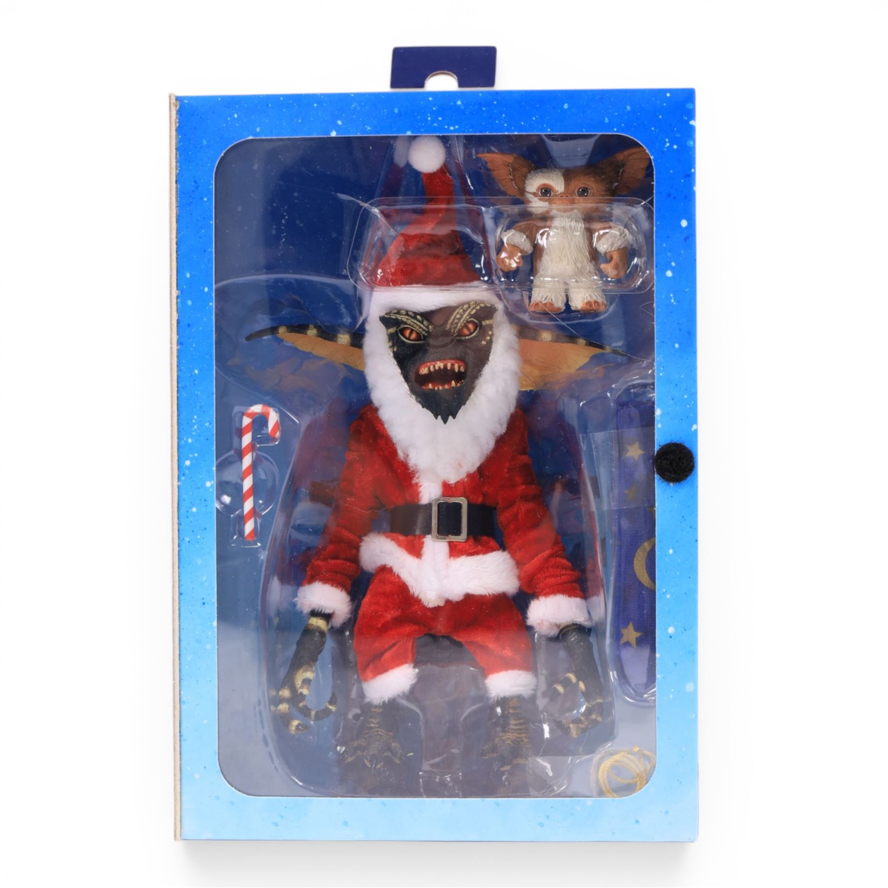 Two Neca Gremlins figures, comprising Santa Stripe and Gizmo and Gremlins 2 Ultimate Brain, both boxed 