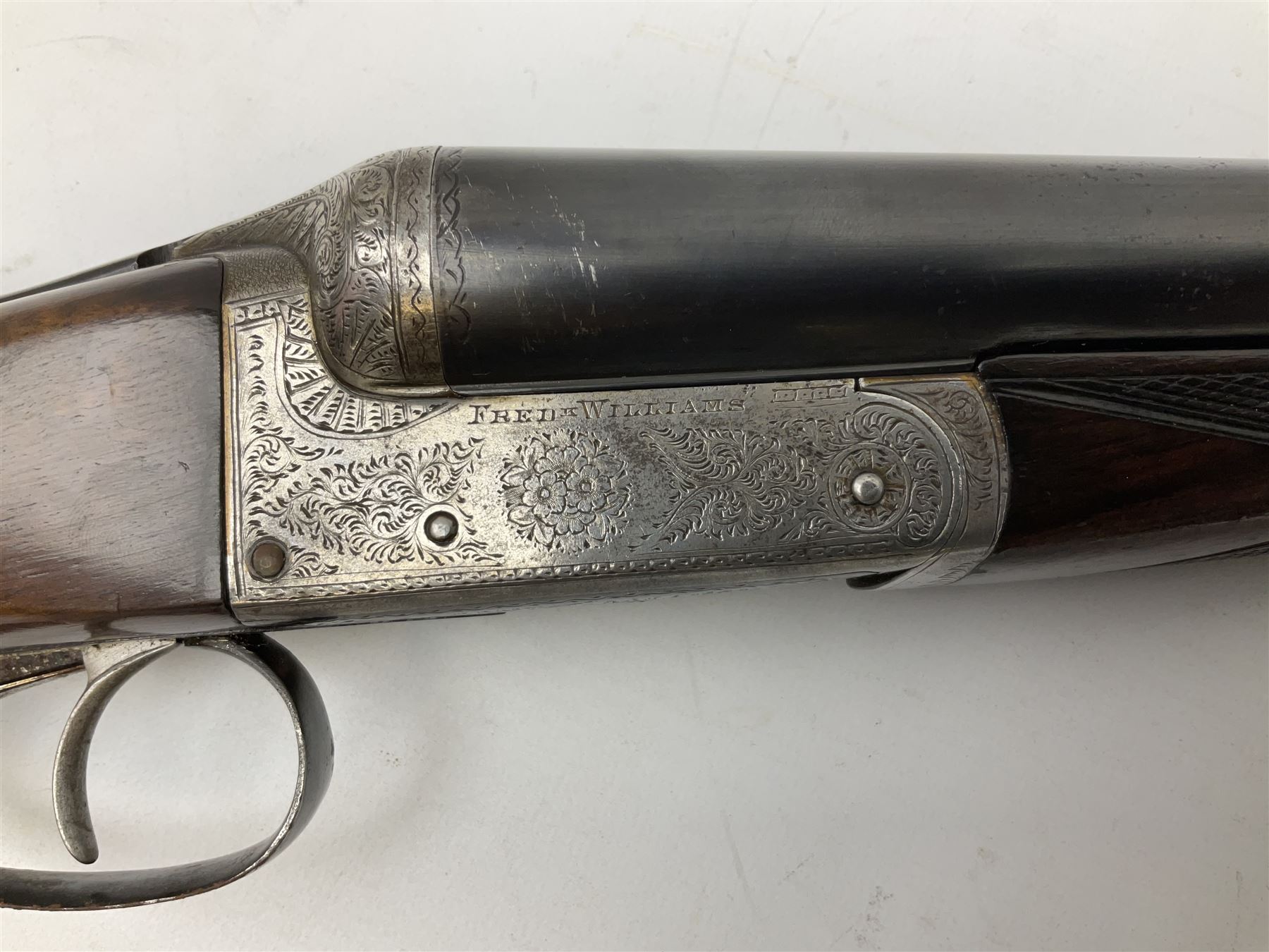 Fred Williams London & Birmingham 12-bore side-by-side double barrel box-lock non-ejector sporting gun with 2 1/2