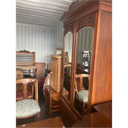Container contents of Victorian, Edwardian, mid-20th century and other furniture - dressing table, wardrobe, dresser, wash-tand, nest of tables, bookcase and more - THIS LOT IS TO BE COLLECTED BY APPOINTMENT FROM DUGGLEBY STORAGE, GREAT HILL, EASTFIELD, SCARBOROUGH, YO11 3TX