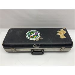 Early 20th century Elkhart Pan American C-Melody saxophone, Patd. Sept.14 1915, no.1153489, serial no.P27678; in fitted hard carrying case with crook