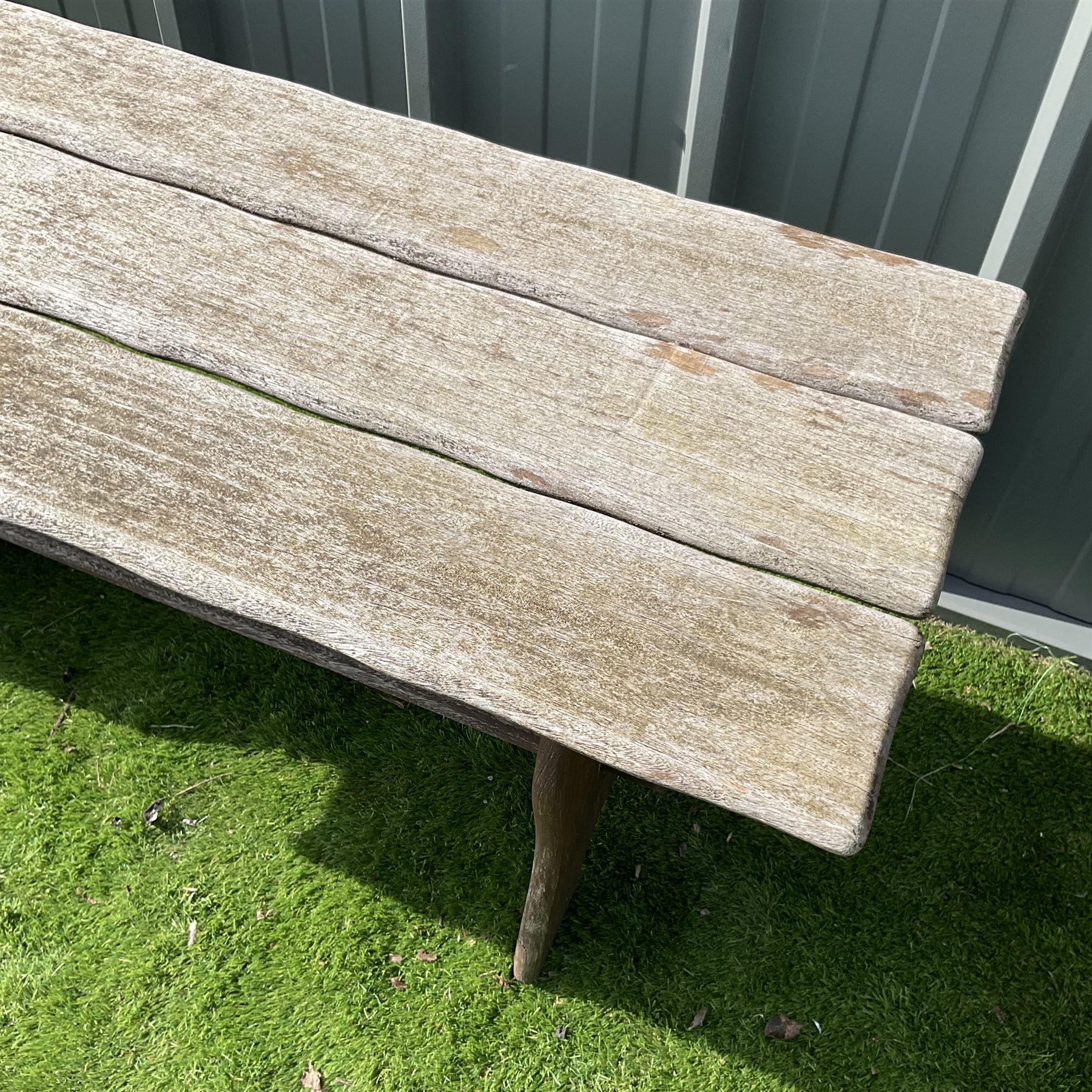 Teak garden table stretcher base - THIS LOT IS TO BE COLLECTED BY APPOINTMENT FROM DUGGLEBY STORAGE, GREAT HILL, EASTFIELD, SCARBOROUGH, YO11 3TX