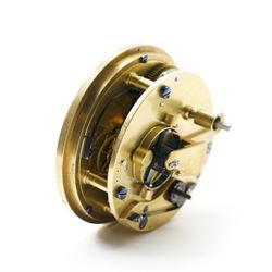 Grant & Son of Carlisle- Fine late 19th century 56 hours (2-day) Marine Chronometer, c1880, in a lockable mahogany brass bound box numbered 5602, with a separate glazed viewing lid and decorative brass shield inset to the top, with a 3-1/2