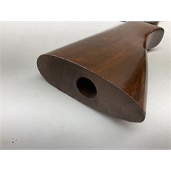 Canadian Cooey Model 84 .410 single barrel shotgun, the 66cm barrel with top lever opening and reduced walnut stock No.60692 L102cm overall SHOTGUN LICENCE REQUIRED