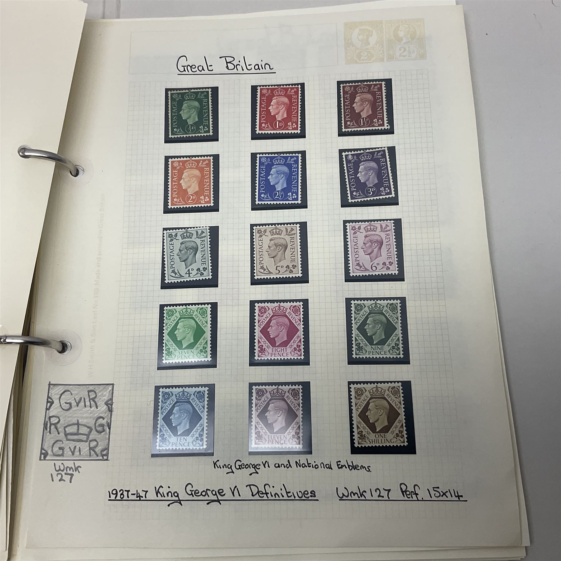 Great British Queen Victoria and later stamps, including imperf penny reds, perf penny reds, half penny 'bantams', small number of stamps on pieces or covers, one penny lilacs with block and pairs, 1883-84 two shillings sixpence, five shillings and ten shillings, various King Edward VII issues,  King George V seahorses etc