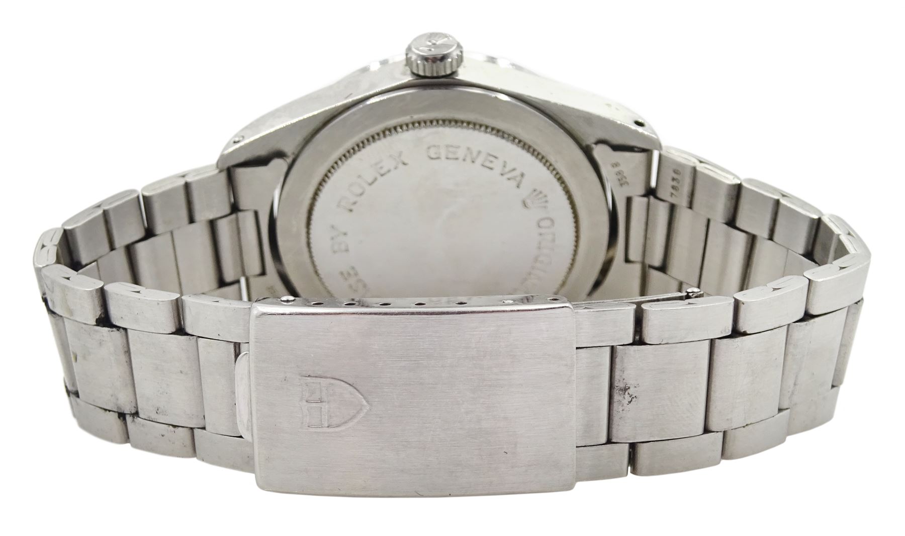 Tudor Prince Oysterdate rotor self-winding gentleman's stainless steel bracelet wristwatch, with blue dial, Ref No. 9080/0, serial No. 817403, circa 1974