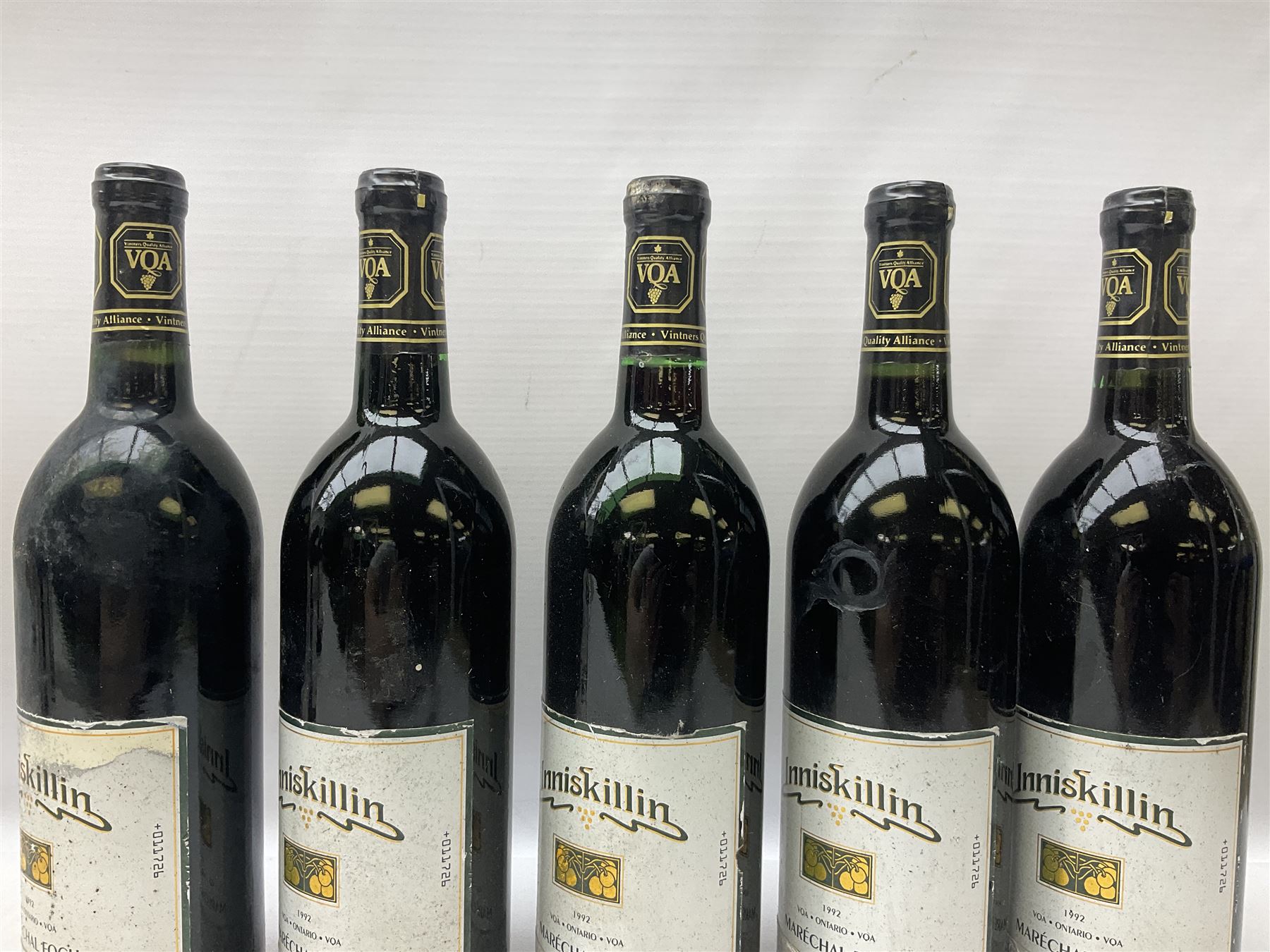 Mixed alcohol including two bottles Rully 1992 La Chaume, 75cl, 13% vol, Chateau Vieux Doumayne 1989 Saint-Emilion Grand Cru, 75cl, 12% vol, five bottles Krausen Keller Liebfraumilch Rheinhessen, five bottles Inniskillin 1992 Marechal Foch etc