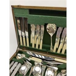 B & J Sippel Ltd, Sheffield, part canteen of plated and stainless steel cutlery