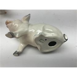 Three Beswick pigs, CH Wall CH Boy 53, 8cm high, CH Wall Queen and seated pig no 839