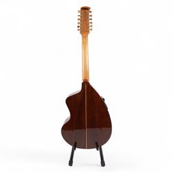 Brazilian Giannini Craviola twelve string acoustic guitar, with Fishman Premium Blend onboard pickup, serial no. 000019116, in fitted hard case