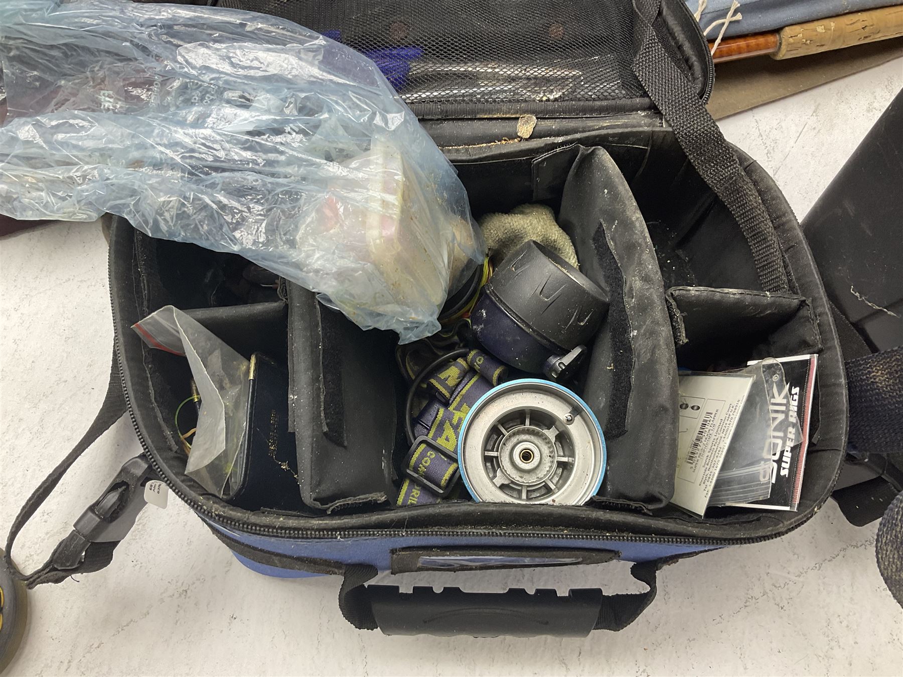 Abu Ambassadeur 7000 multiplier reel, Tenax century Ex4000 reel, fishing rods, nets and other fishing equipment 