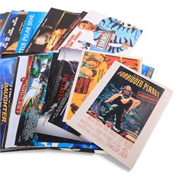 Collection of mostly 2000s and later small film posters, including The Bourne Supremacy, Looney Tunes Back in Action, Addams Family Values, Alfie, Along Came a Spider, Hannibal, Johnny English Reborn, Lara Croft Tomb Raider, Legends of the Fall, Matilda, Miami Vice, etc (approx 100)
