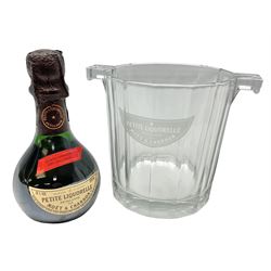 Moet and Chandon Petite Liquorelle glass ice bucket and small bottle of Moet, 10% vol 200ml, bucket H13cm