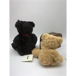 Modern limited edition Steiff teddy bear 'Joshua' No.846/5000 H35cm, boxed with certificate; and another Steiff teddy bear 'Fynn' H28cm in original  suitcase box with card labels (2)