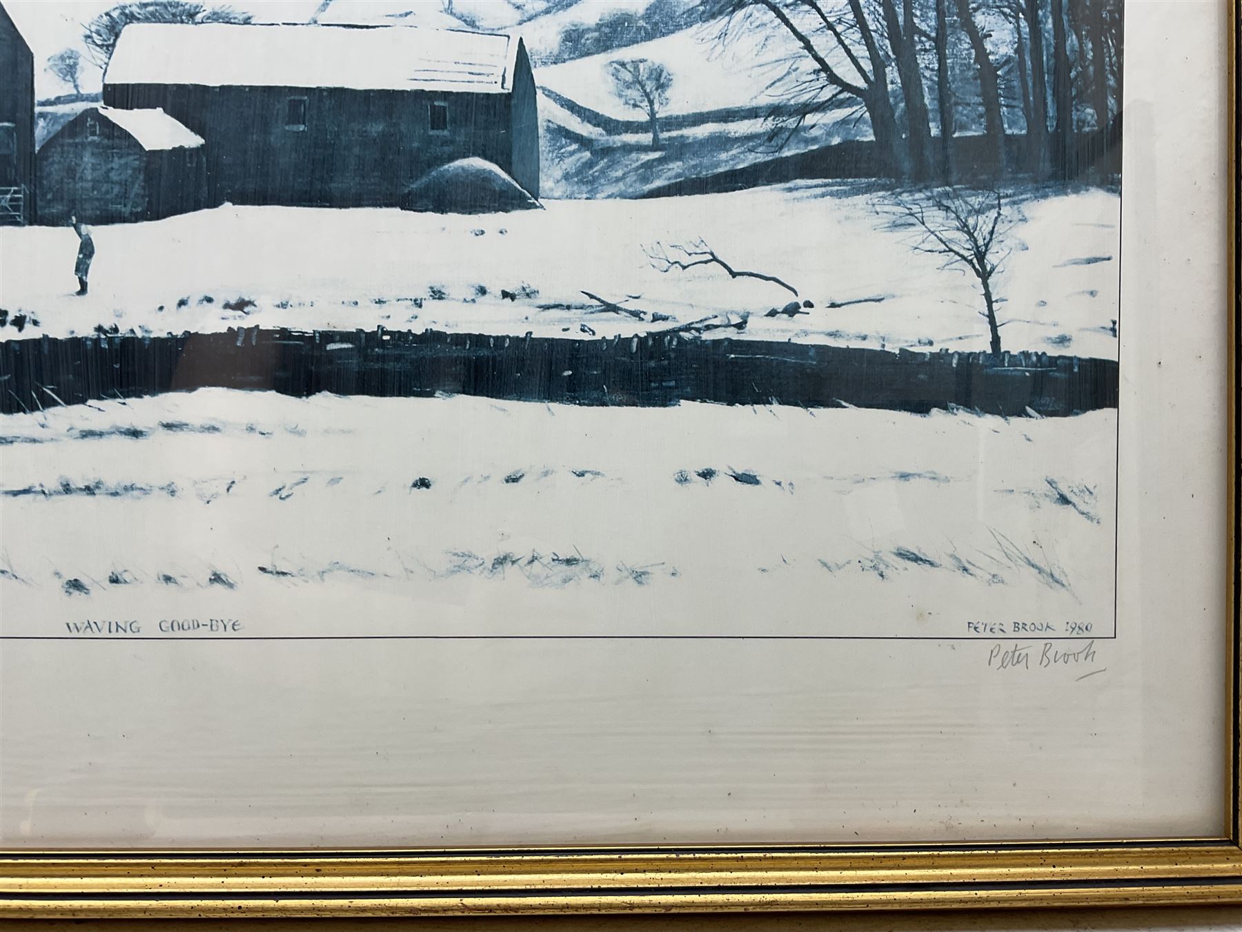 Peter Brook (Northern British 1927-2009): 'Hannah Hauxwell with her Young Dog' and 'Hannah Hauxwell Waving Goodbye', two limited edition prints signed and numbered in pencil max 34cm x 57cm (2)