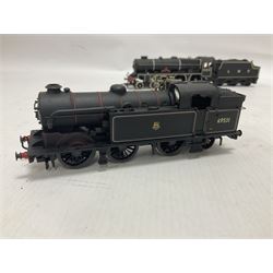 Airfix ‘00’ gauge - seven locomotives comprising Class 7P (Royal Scot) ‘Royal Scots Fusilier’ 4-6-0 no.6103 in LMS black with Mainline tender; two Class N2 0-6-2T no.69531 in BR black; Class 1282 2-4-0 no.20185 in LMS black; Class 61XX 2-6-2T no.6167 in BR black; Class 14XX 0-4-2T no.1466 in GWR green, all unboxed; Class 4F 0-6-0 no.4454 in LMS black, in original box (7)