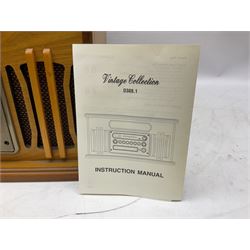 Vintage Collection Gramophone, model MT-GA05, record CD tape player AM/FM radio, W47cm H24cm 