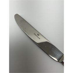 Wedgwood cutlery service, for sixteen with the exception of fifteen dinner knifes, twenty two small forks, and seventeen dessert spoons. 