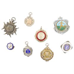 Collection of football memorabilia belonging and relating to the Hull based referee Frank Coultas, including 9ct gold Referee's medal for the 1957 Aston Villa v Manchester United FA Cup Final, inscribed 'The Football Association, F.B Coultas, F.A. Challenge Cup Competition, Final Tie 1957', hallmarked and in original case; the kit worn by him to referee the 1957 FA Cup Final and ephemera relating to the match including photographs, programmes and tickets; together with other football memorabilia collected by Frank Coultas, including programmes, photograph and ticket stubs, with some items relating to the 'Busby Babes'