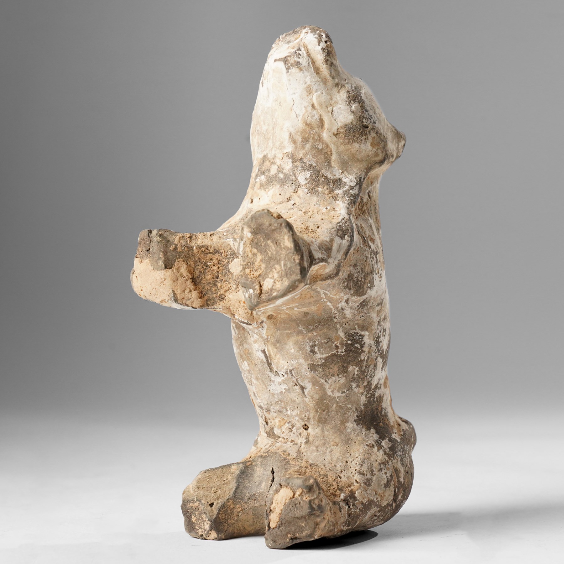 Chinese figure of a dog, probably Han Dynasty, W18cm