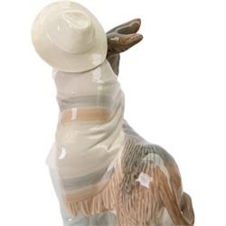 Collection of Lladro figures, including Platero and Marcelino 1181, Grey Squirrel, Geese etc 