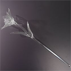 Set of six Waterford Crystal flowers, to include Fleurology Sunflower, Tulip, Lily, Rose, and others not Fleurology comprising Orchid and Calla Lily, in original boxes