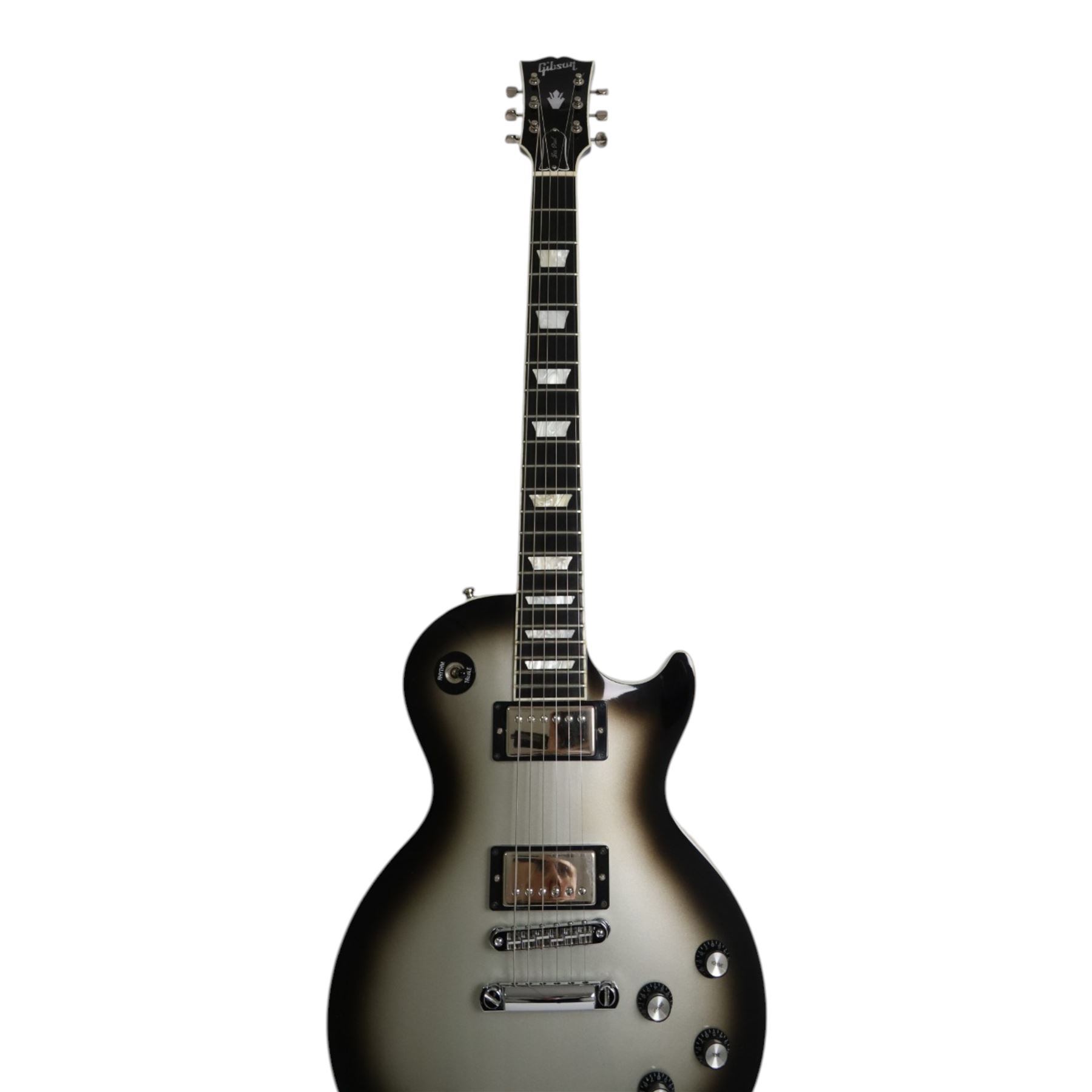 Limited edition Gibson Les Paul Standard, in silver burst finish, made in USA serial no. GC243 Guitar Centre Exclusive 2008, in fitted hard case, guitar length L99cm