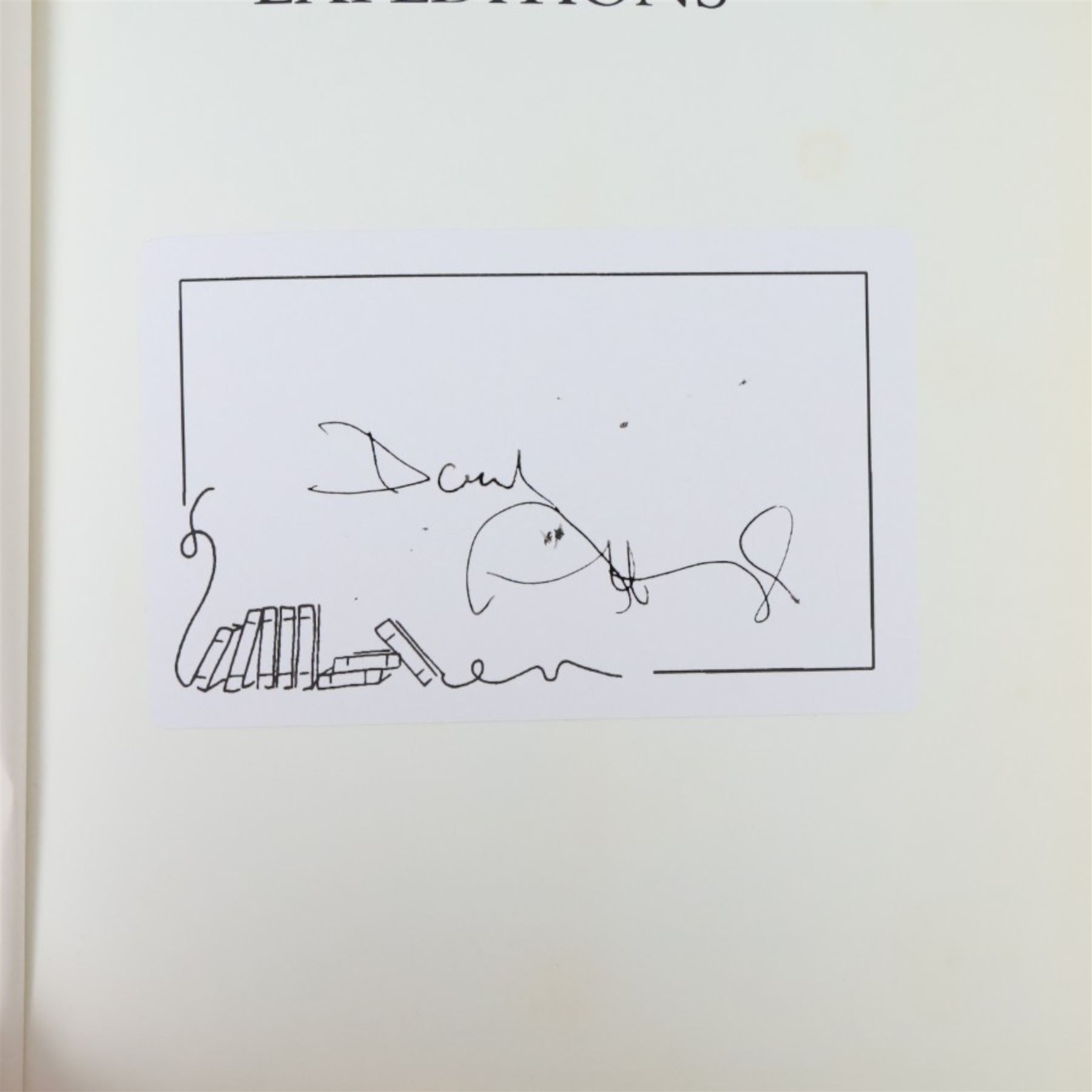 Four signed Sir David Attenborough books, comprising The Private Life of Plants, The Life of Birds, The Zoo Quest Expeditions and Life on Earth