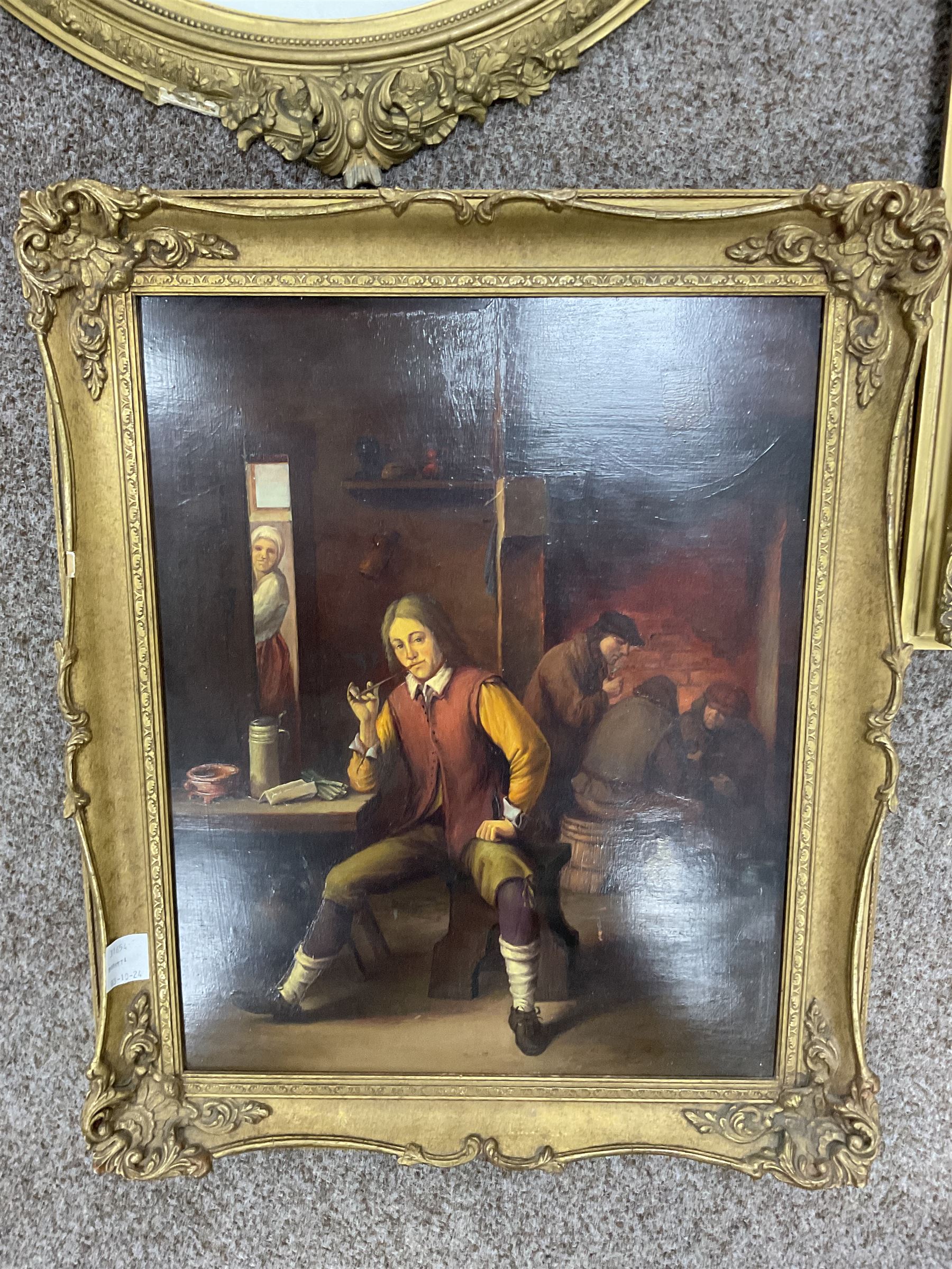 Three highland cattle oils on canvas, Trevor Mitchell landscape oil, landscape watercolour, still life watercolour, etc