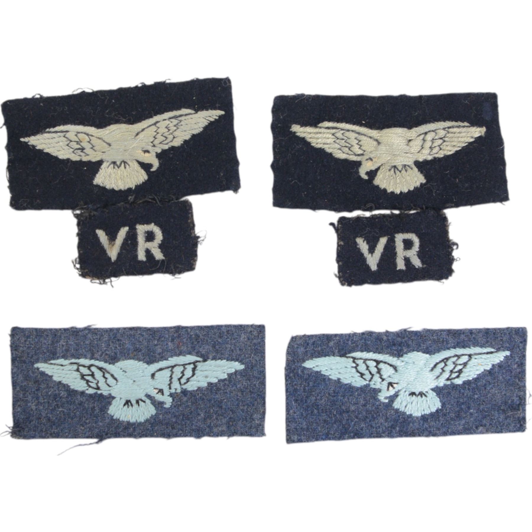 Airforce cloth insignias, including Canadian DEU Airborne Cloth Jump Wings, British Paratrooper Wings, RAF Albertross badges etc  