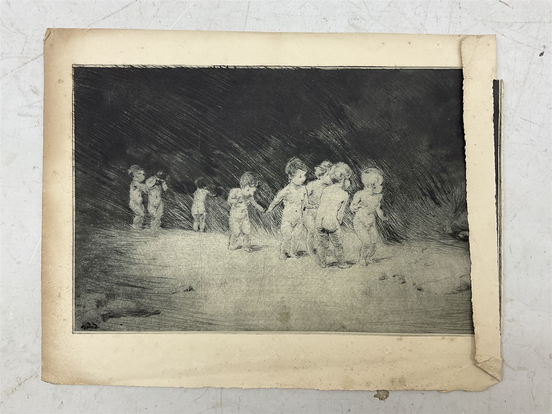 Alexander Brantingham Simpson (British fl.1904-1931): Collection of nine drypoint etchings, variously signed in pencil and in the plates, max 17cm x 28cm (9) (unframed)