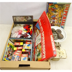  Boxed Lego system part sets & loose Lego, Imperial Jig-Saw, Spirograph set, vintage enamel scales & set of weights etc   