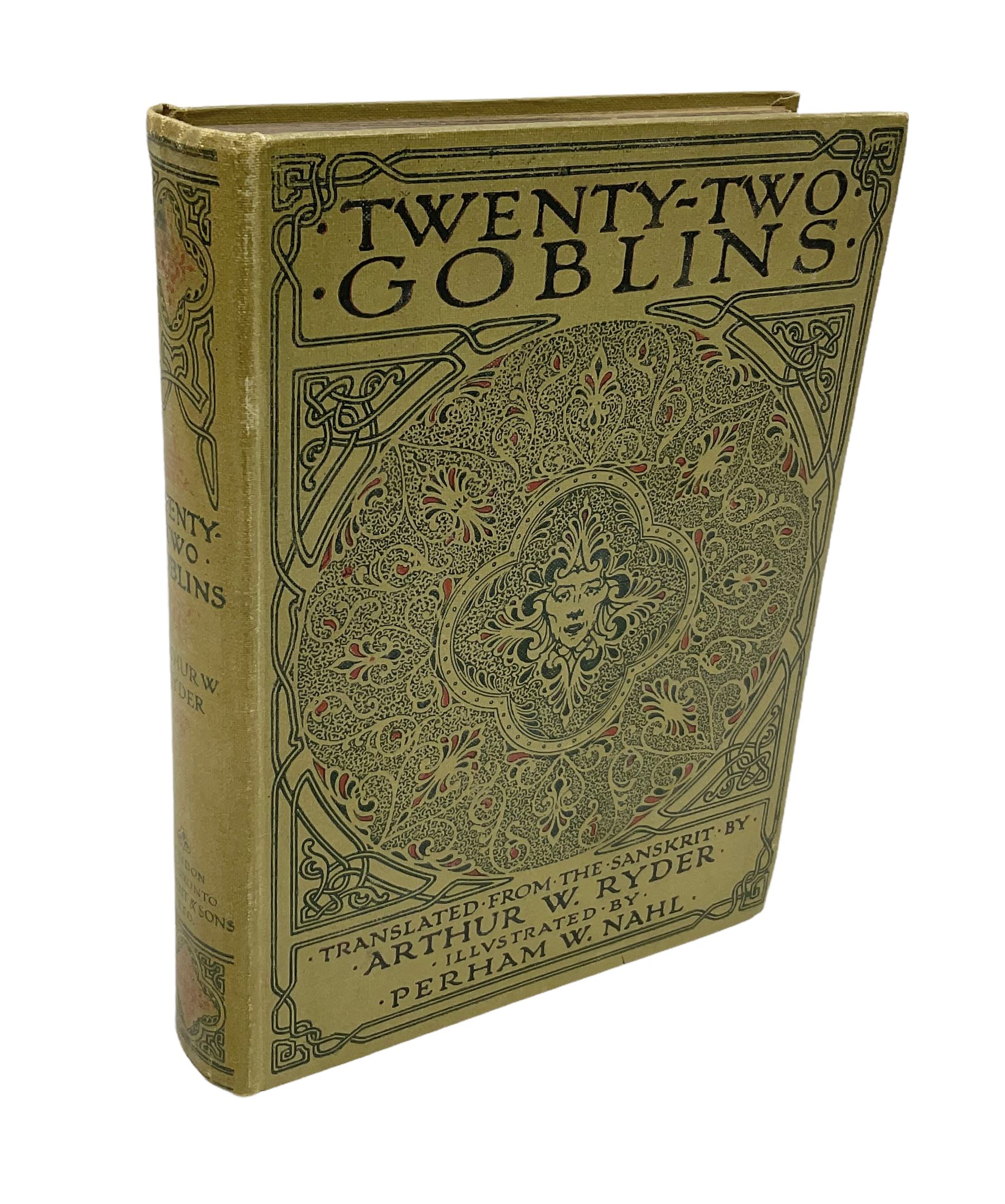 Ryder, Arthur. W: Nahl: Twenty-Two Goblins, illustrated by Perham W. Nahl, J. M. Dent & Sons Ltd., with twenty colour illustrations