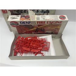 Seven scale model assembly kits to include Airfix, Heller, Italeri etc in one box