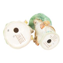 Seventeen Beswick figures, including Wind in the Willow figures; Badger, Frog, Mole and Ratty, Beatrix Potter figures; Sir Issac Newton, Mr Jackson, Mr Jeremy Fisher etc 